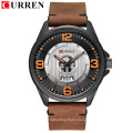 Curren 8305 New Men Watch Quartz Wristwatches Analog Army Military Watches Leather Waterproof Relogio Masculino